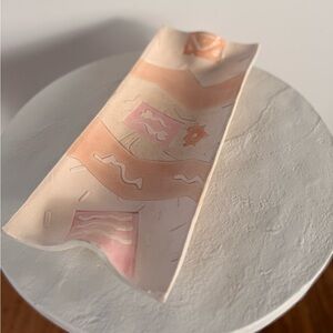 VINTAGE RETRO 80’S HANDMADE STUDIO POTTERY DISH POSTMODERN SOUTHWESTERN ABSTRACT